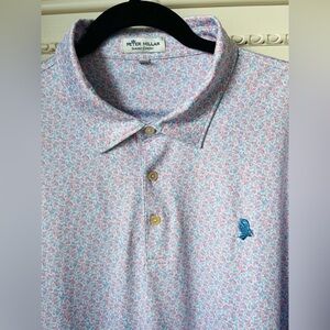 Peter Millar Men's Summer Comfort Golf Performance Polo Cocktail Design Logo XL